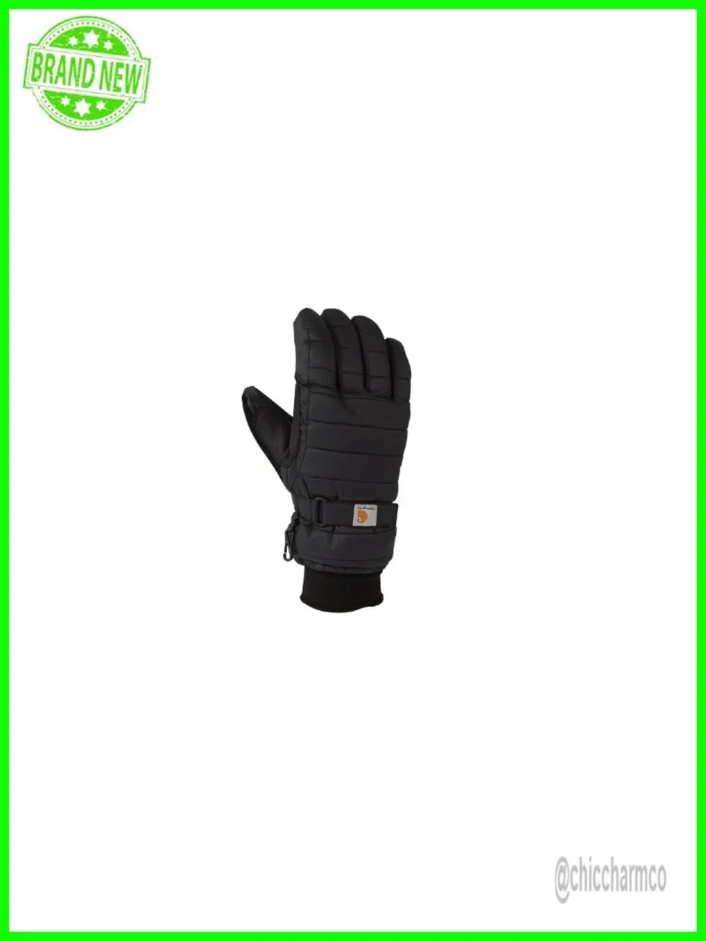 Women's Recycled Ripstop Taffeta Quilted Gloves with PU Palm, Waterproof
